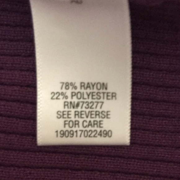 Portrait Collar Sweater- Purple - Picture 3 of 5